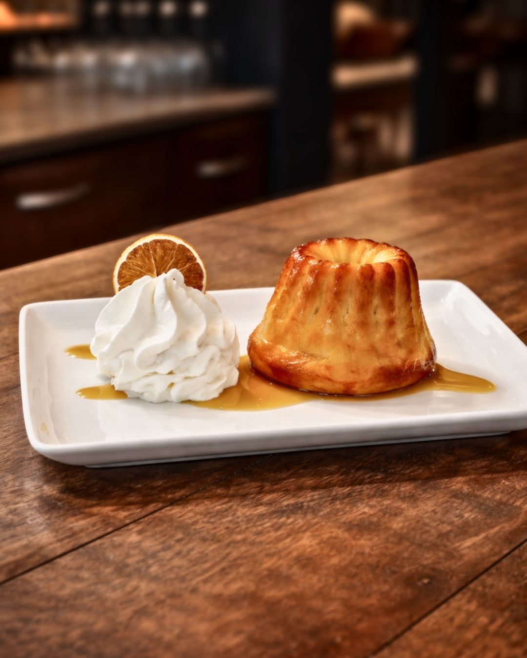 Photo du dessert maison Baba au rhum de la carte du restaurant L'Indigo